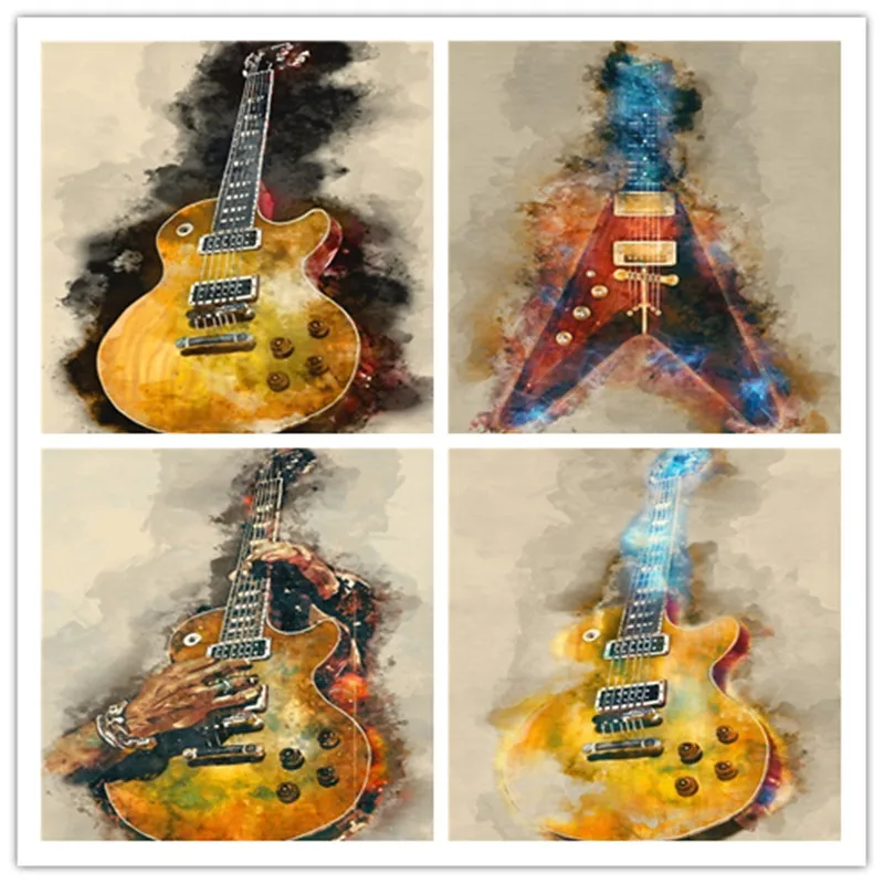 5D алмазная картина Гитара DIY Алмазная гитара с вышивкой новая вышивка крестиком