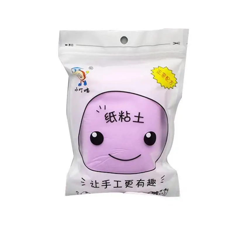 100g purple DIY бумажная глина 100 г большой объем бумажная глина мягкая бумага глина Пластилин рисунок слизи полимерная игрушка для детей Детский подарок - Цвет: 100g purple