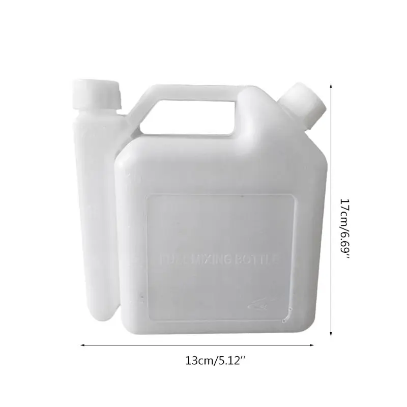 

1.5L Litre 2-Stroke Petrol Fuel Oil Mixing Bottle Tank For Trimmer Chainsaw Tools Parts 1:25