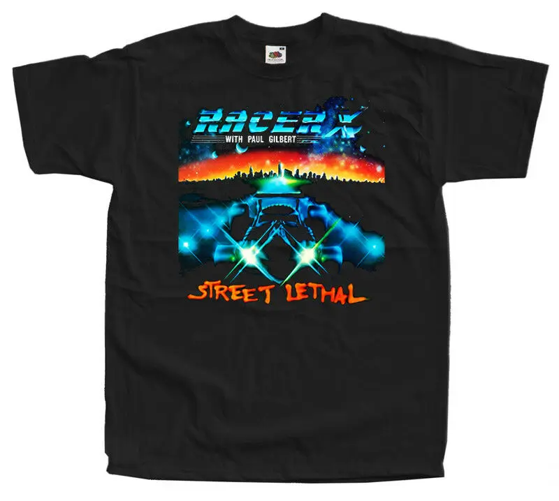 Футболка Racer X Street Lethat 1986 черные Размеры S 5XL 100% хлопок|Мужские футболки| |