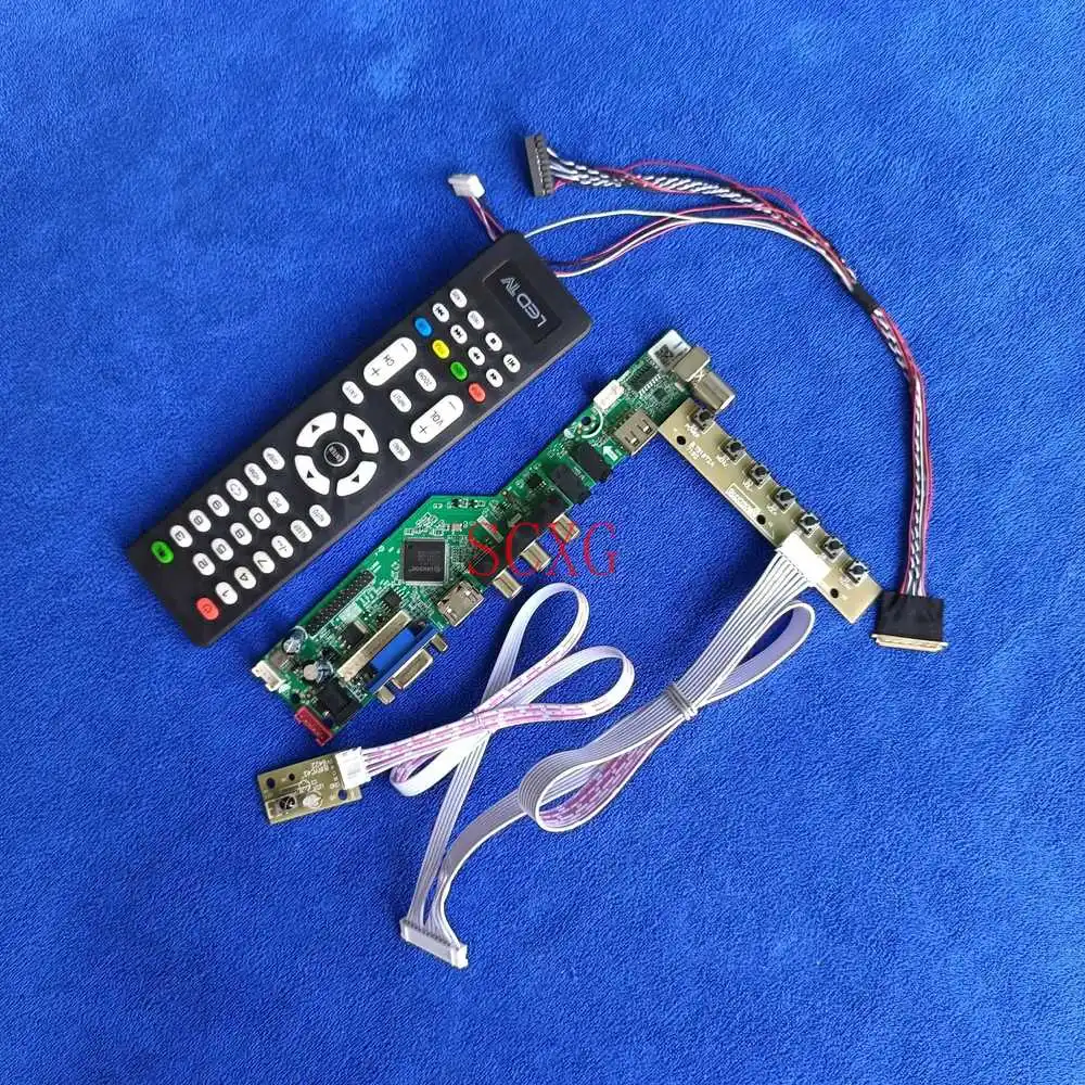 

1366*768 40Pin LVDS подходит для N156B6/N156BGE/NT156WHM комплект для самостоятельной сборки сигнала аналоговый ЖК/светодиодный HDMI совместимый USB AV VGA экран ко...