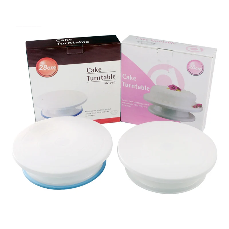 

Non-Slip Design Cake Turntable Stand Cake Decoration Accessories DIY Mold Rotating Stable Anti-skid Round Cake Table For Cake