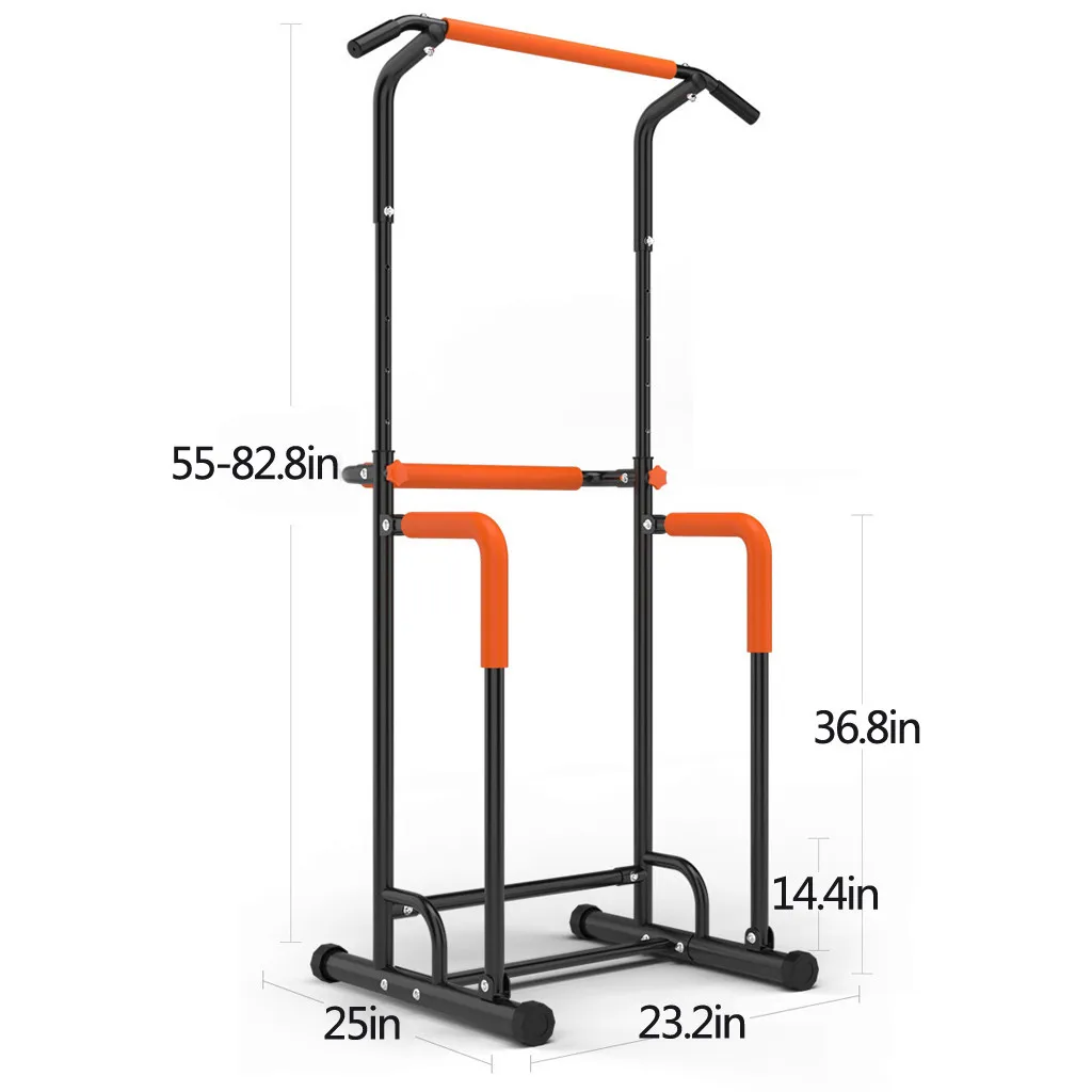 

Power Tower Dip Station Adjustable Pull Up Bar Exercise Multi Function Home Gym Strength Training Workout Equipment