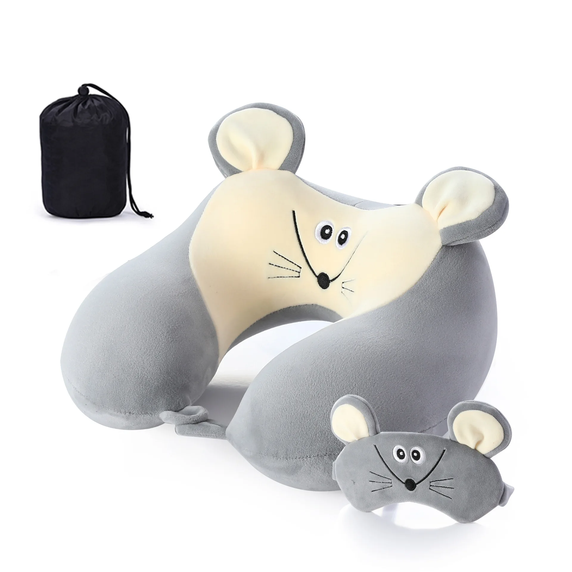 Новая мультяшная подушка для путешествий с животными плюшевая хлопковая u