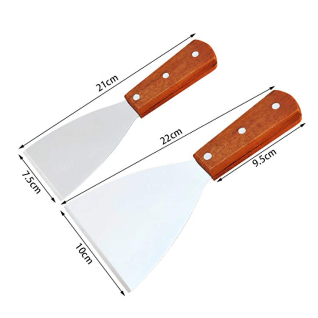 

2pcs Steak Spatula Accessories BBQ Baking Cakes Cooking Flipper Kitchen