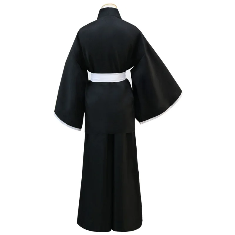 Anime Bleach Costumes Black Shinigami Death Kimono Carnaval Disfraces Halloween Full set of cloak pants girdle Cosplay | Тематическая