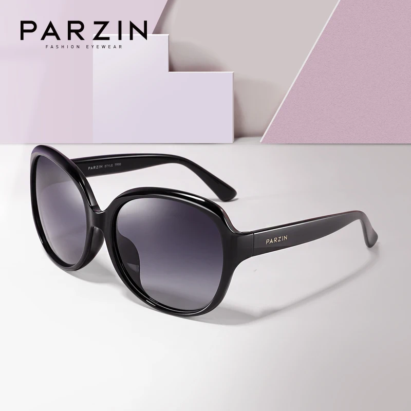 Женские солнцезащитные очки с овальной поляризацией PARZIN модельер большого