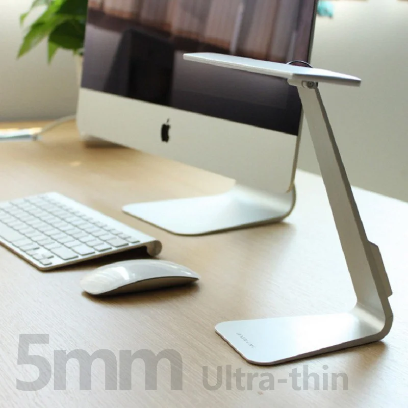 

LED 5mm Ultra-Thin Folding Desk Lamp USB Charging Dimmable Reading Eye Protection LED Light for Student Touch Switch Table Lamp