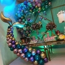 Горячие макароны шар Набор Для арки одеяло в виде хвоста русалки латексный