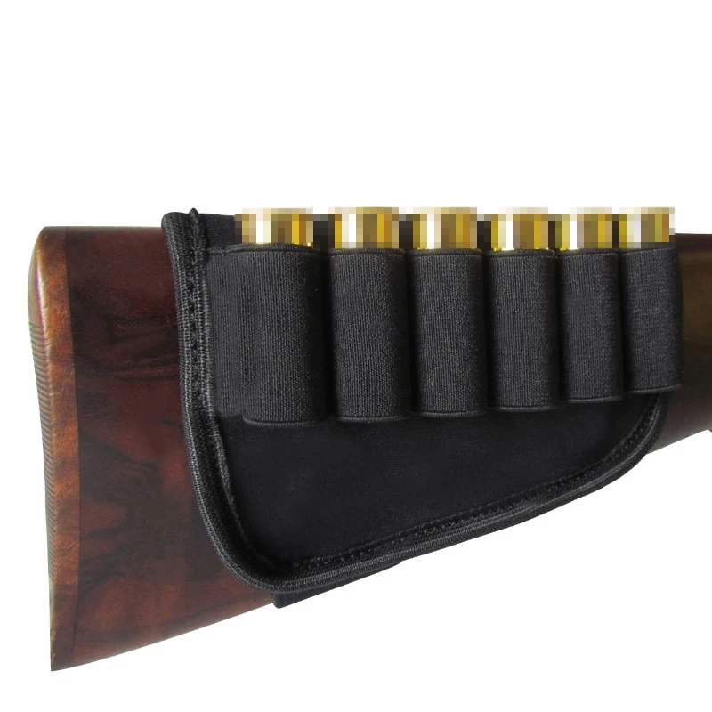 

Bullet Bags Adjustable Buttstock Cheek Rest & Ammo Holder Bullets Package Ammo Carrier Case Portable Outdoor Cartridge Bag