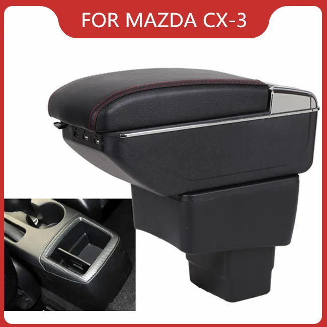

CAR ARMREST FOR Mazda CX-3 CX 3 CX3 2015-2019 Car Accessories Console Box Center Arm Rest With Cup Holder Ashtray