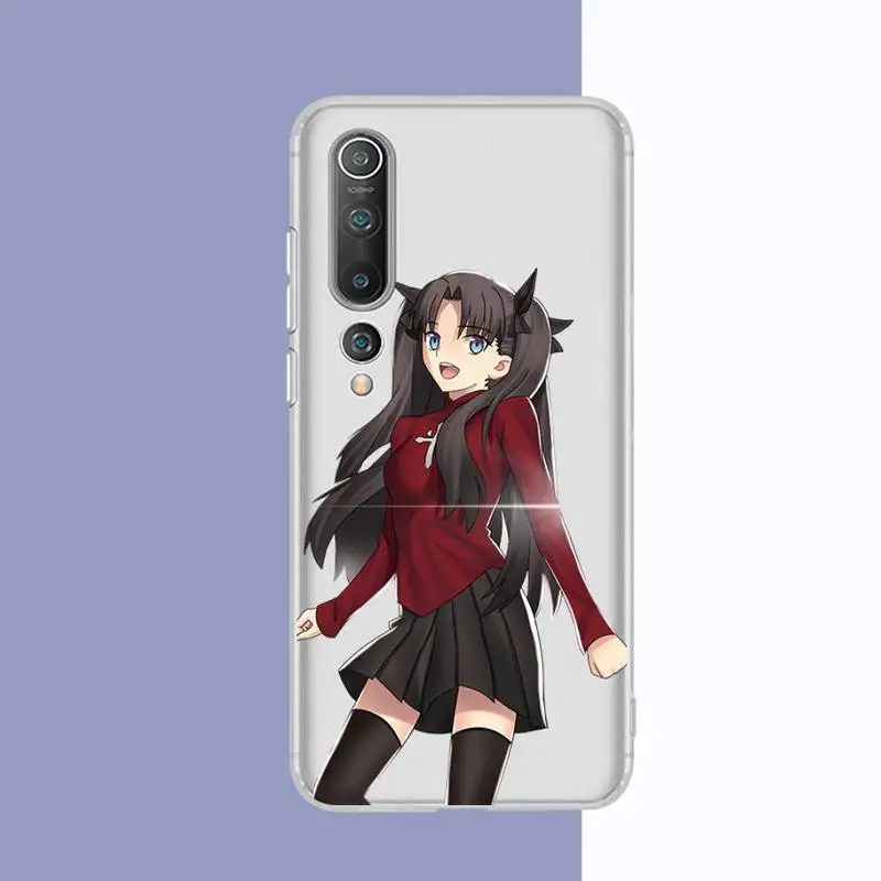 TOPLBPCS Fate Stay Night Rin Tohsaka чехол для телефона Xiaomi 10t pro 11 Note10lite Redmi 5plus 7A 8 K20pro 9A Note 9 Pro Max s 10 |