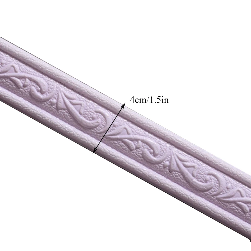 

3D Foam Wall Edge Strip Stickers Self Adhesive Waterproof Baseboard Corner Waist Line Sticker Wallpaper Border Home Decorations
