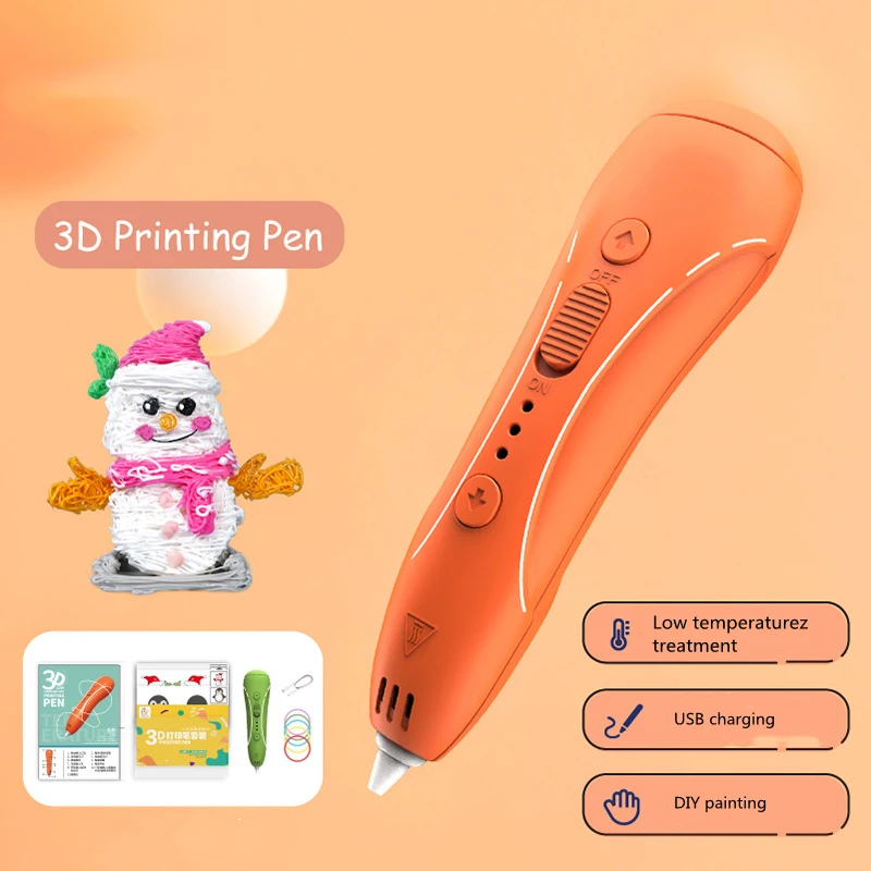 Drawing Printing 3D Pen For Kids	Drawing Toys 3D Hot Sale  Drawing Printer Low Temperature DIY Education Toys