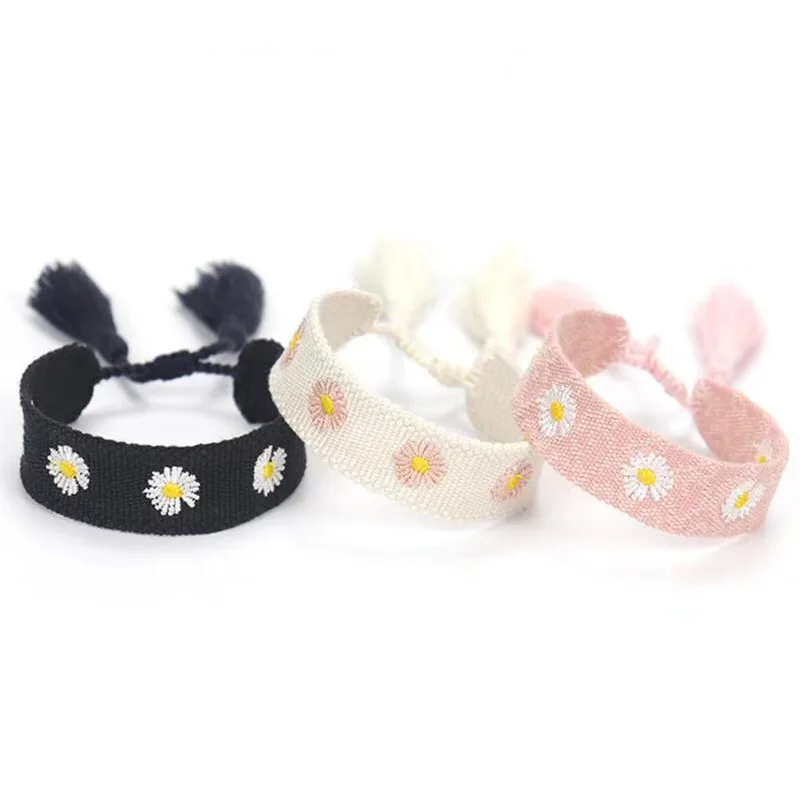 

Adjustable Woven Friendship Bangle For Women Men 2021 Vintage Braided Bangles Embroidery Tassel Bracelets Wholesale Jewelry