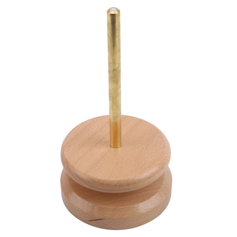 

Manual Wooden Solid Wood DIY String Seed Beads Quickly Loader Bead Spinner Jewelry Making Tool