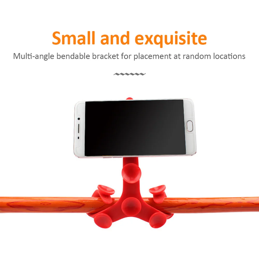 Гибкий силиконовый держатель для телефона на присоске IPhone Samsung Xiaomi штатив