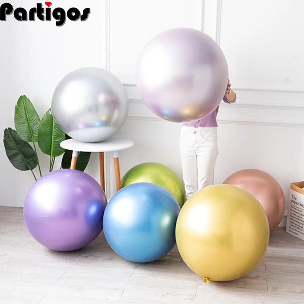 

Chrome Rose Gold Balloons 36inch Latex Giant Balloon Inflatable Wedding Decoration Helium Balloons Happy Birthday Party Supplies