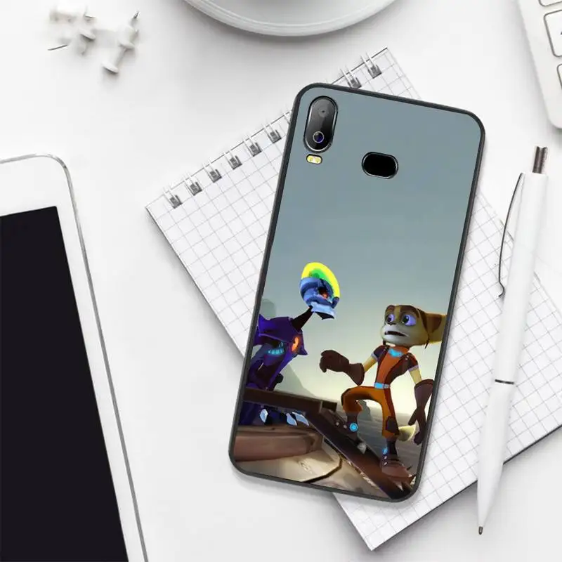HPCHCJHM Ratchet &amp Clank Insomniac Games TPU черный чехол для телефона Корпус Samsung A10 A20 A30 A40 A50 A70 A71 A51