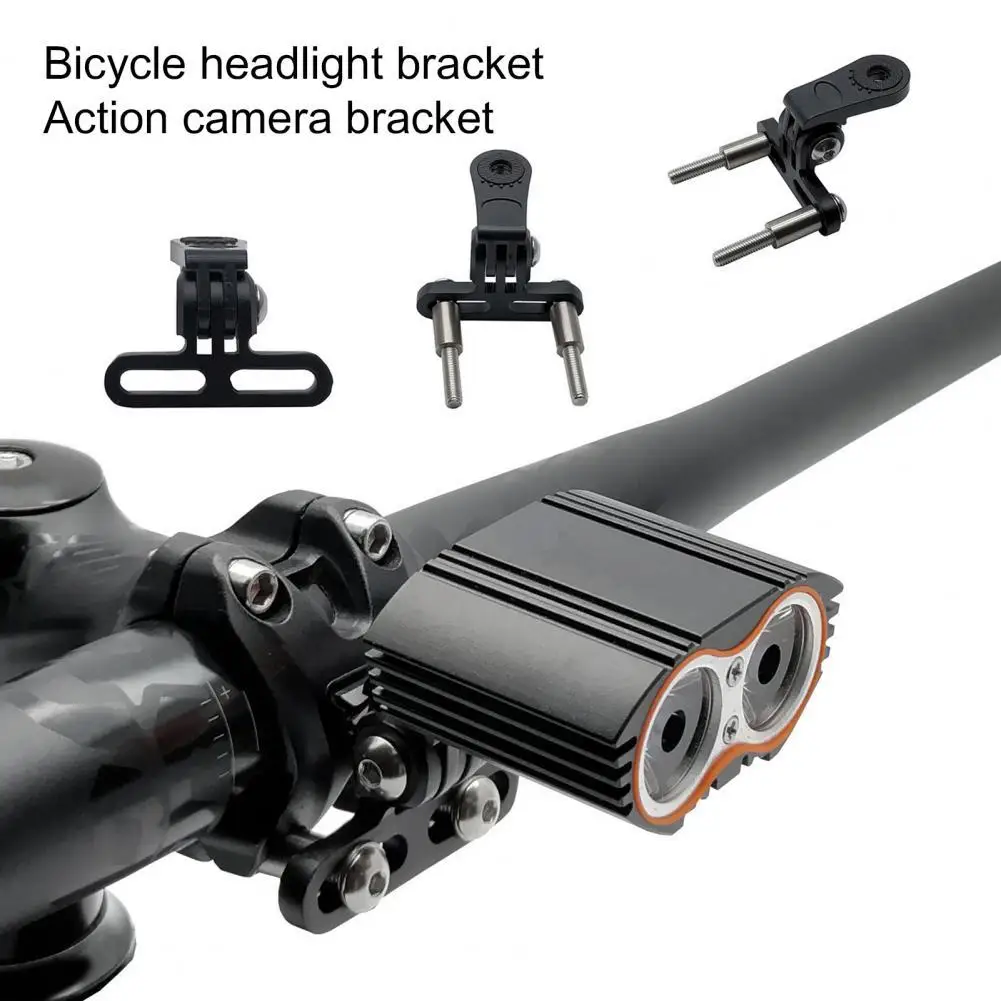 

Practical Convenient Bike Camera Mount Solid Sturdy Aluminium Alloy Bicycle Front Light Camera Bracket for Mountain Biking