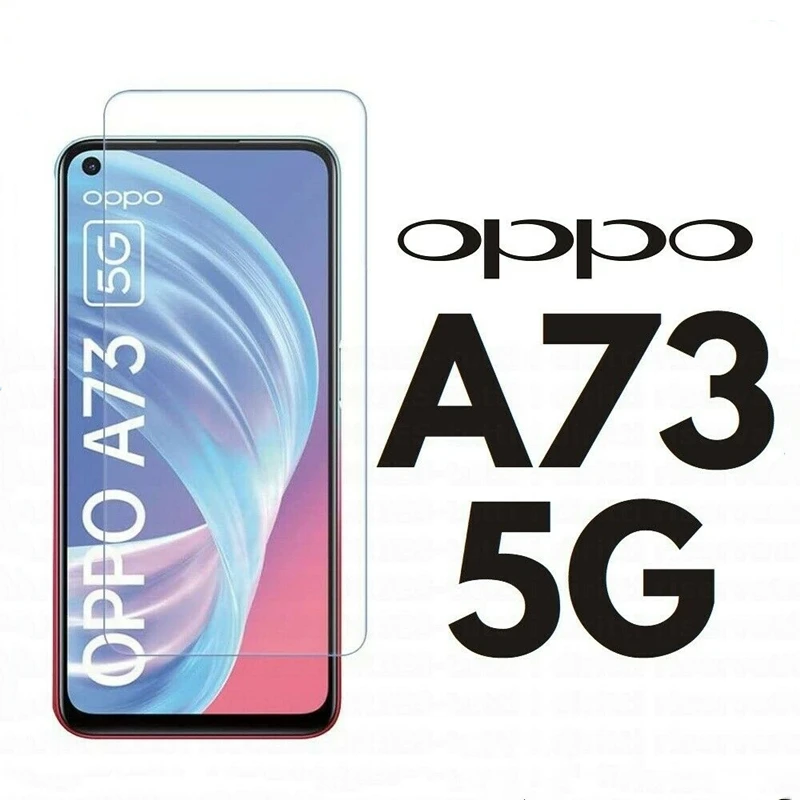 Protector de pantalla de vidrio templado para Oppo A73 5G, pel&iacute;cula protectora para Oppo a73 A 73 73a, 3 uds.-0