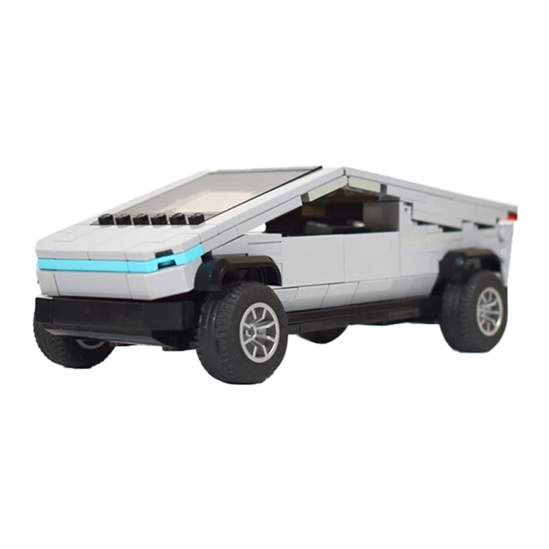 Buildmoc City технический автомобиль Tesla модель 3 и Cybertruck электрический скоростные