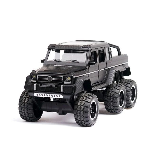 3210Z-BK 1:32 Масштаб AMG G63 6X6 пикап Внедорожник внедорожный металлический сплав модель автомобиля литые автомобили игрушки для детей Подарки для детей - Цвет: 3210Z-BK