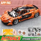 MOULD KING 13090 APP высокотехнологичный автомобиль 20087 RC моторизованный P1 спортивный автомобиль набор APP радиоуправляемая модель автомобиля строительные блоки детский Рождественский подарок