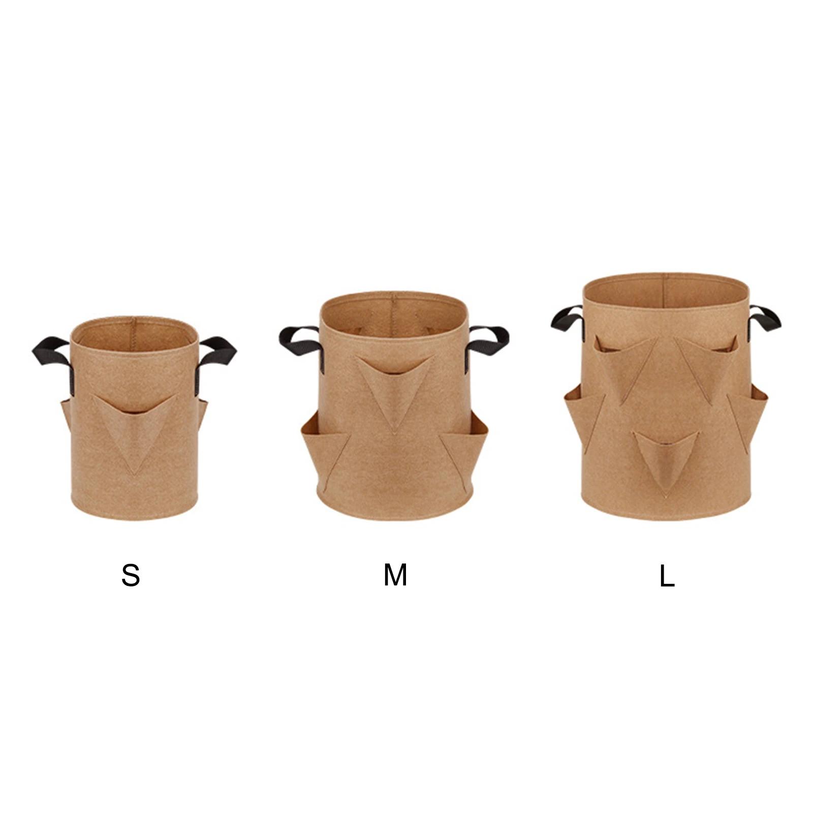 

Garden Strawberry Grow Bag Water-resistant Nursing Pots With Handles Strawberry Planting Grow Bag Garden Supplies