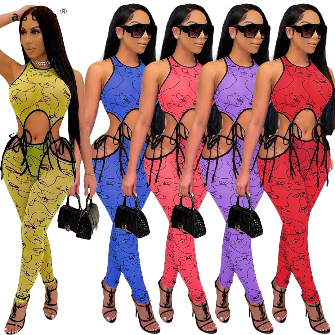 

Tracksuit Women Sexy Club Outfit Jogging Full Female Sportswear Office Suit Crop Top And Pant Two Piece Set Home Clothes AC8253