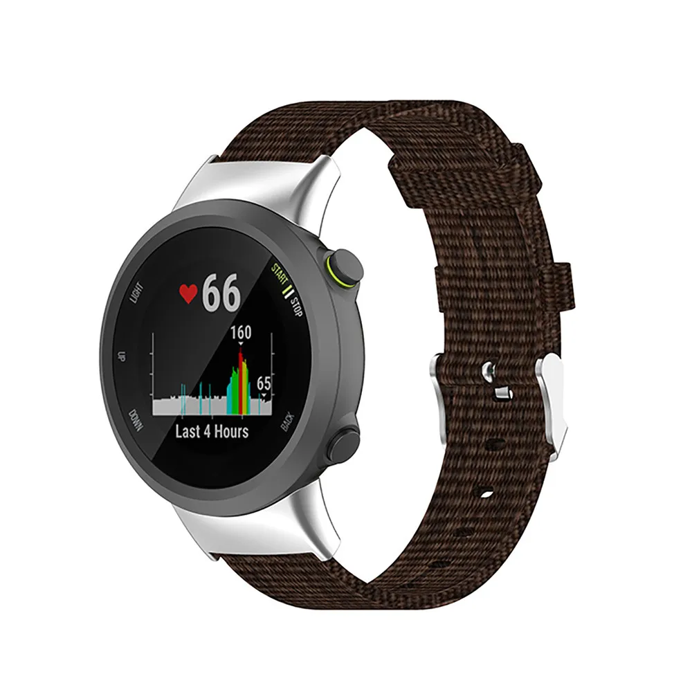 

Nylon Canvas Wrist Watch Band Strap Bracelet Belt with Tool for Garmin forerunner 45/forerunner 45S/Swim 2 Smartwatch
