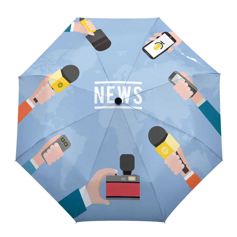 Микрофон мультфильм карта мира восемь костей автоматический складной зонт