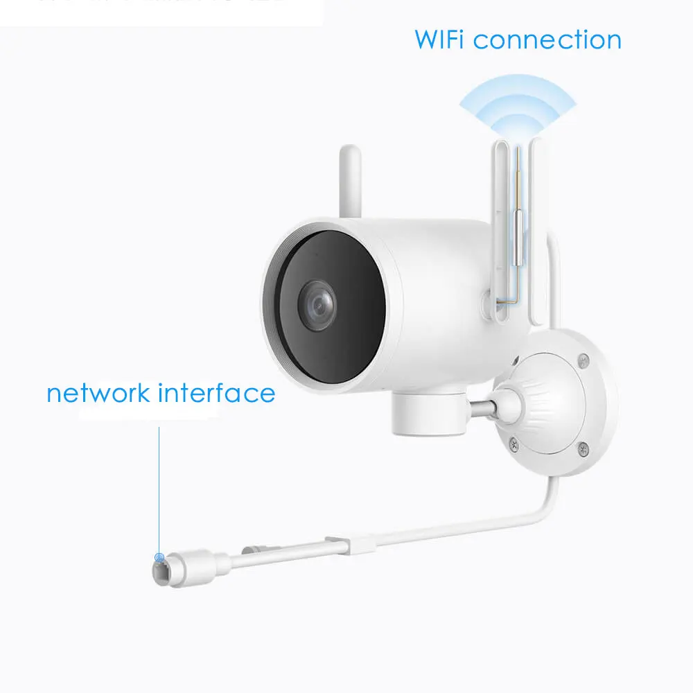 2019Xiaomi уличная камера IP66 Водонепроницаемая wifi умная Камера 270 hoek 1080P двойная антенна signaal IP Cam nachtzicht Met mijia APP