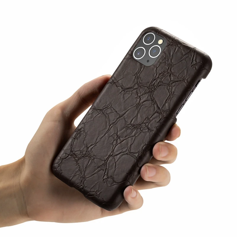 for iphone 11 Pro Max Leather Back Case Vintage PU Cover Apple X XS XR MAX 7 8 Plus | Мобильные телефоны и аксессуары
