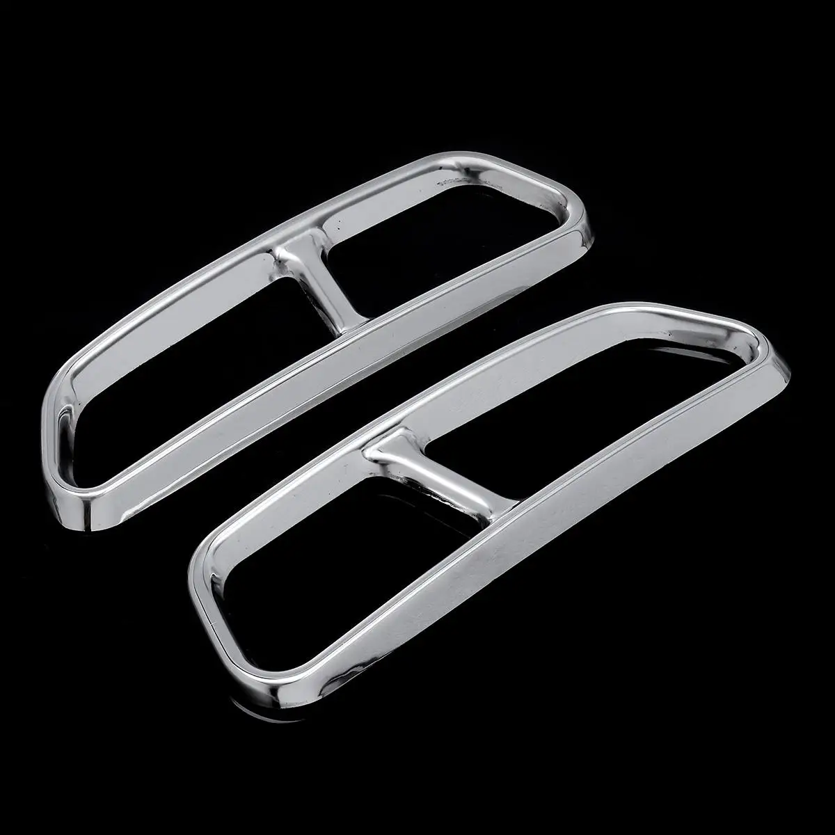 

Rear Dual Exhaust Muffler Tail Decor End Pipe Tip Cover Trim For Audi A6 C7 2012 2013 2014 2015 2016 2017 2018 Only Decoration