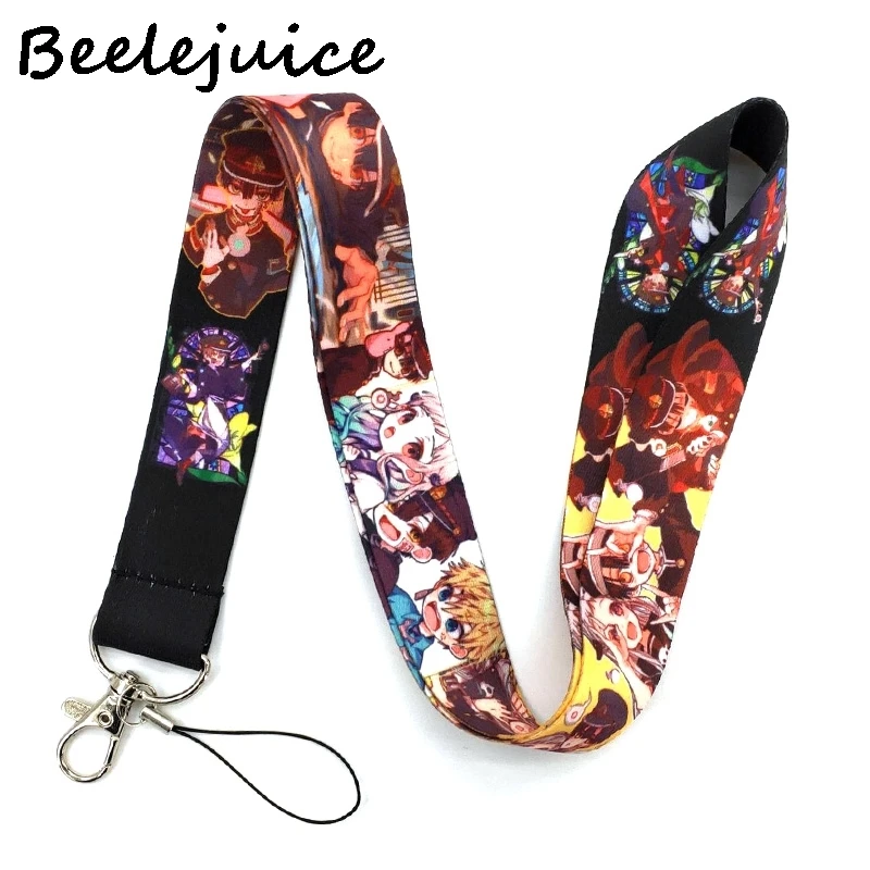 

24pcs Toilet Bound Hanako kun Lanyards Cool Neck Strap webbings ribbons Phone Keys ID Card Holder Lanyard DIY Hang Ropes Gift