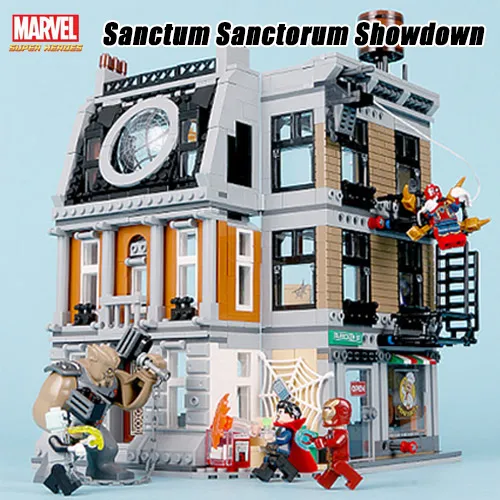 Bela 10840 Marvel Мстители Бесконечность войны Sanctum Sanctorum разборки строительные блоки игрушки совместимы с Bela 76108 Thanos