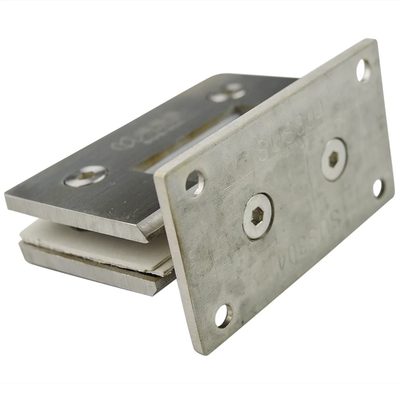 stainless steel bathroom clip shower room glass door hinge frameless glass door clamp glass hinge 90 degree flat fixtures bath free global shipping