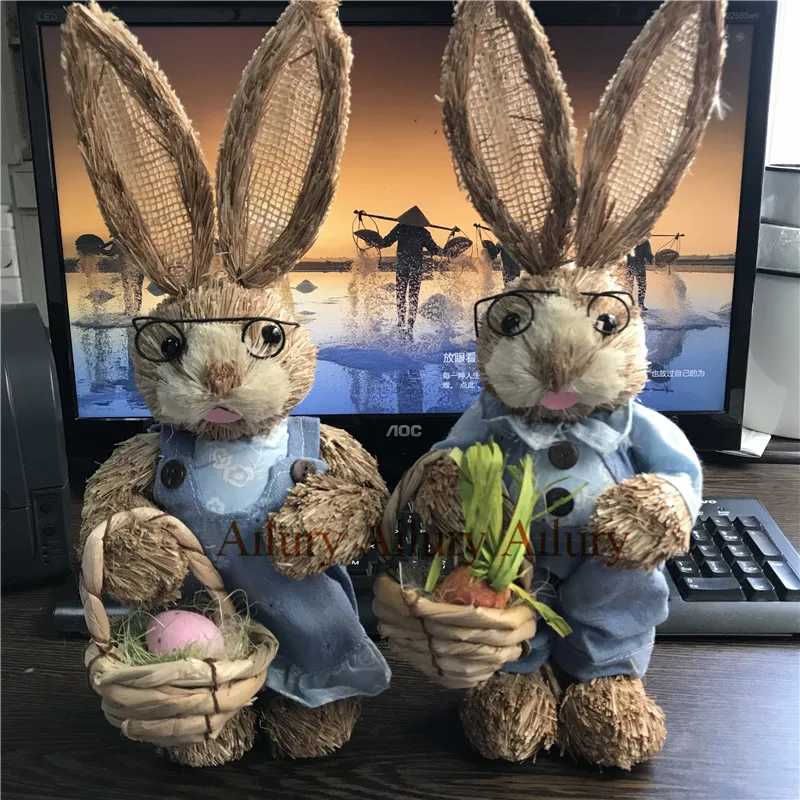 Скидка 30% 2 шт. искусственное украшение для сада синяя трава влюбленных