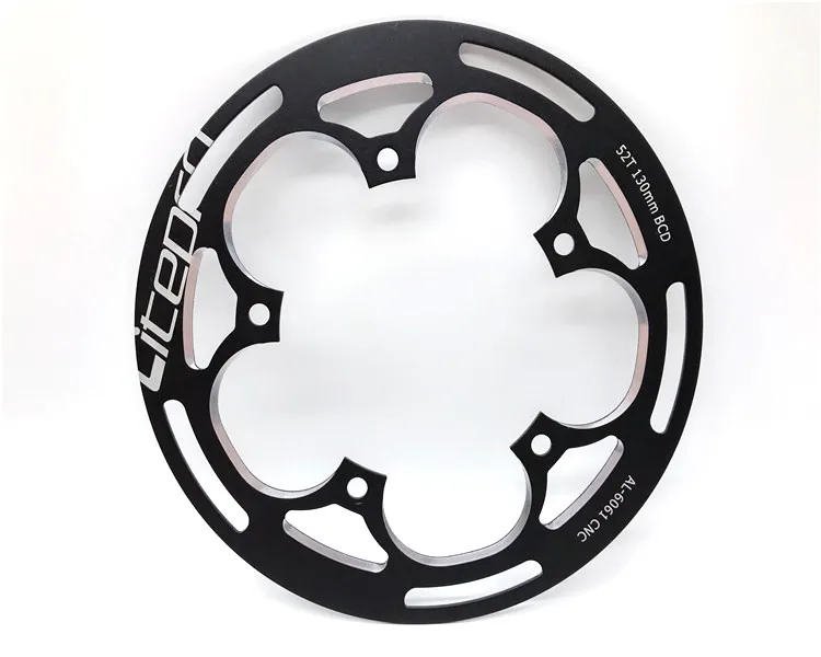 Litepro супер светильник велосипедная Звездочка с предохранителем 130 BCD 52/53T складной