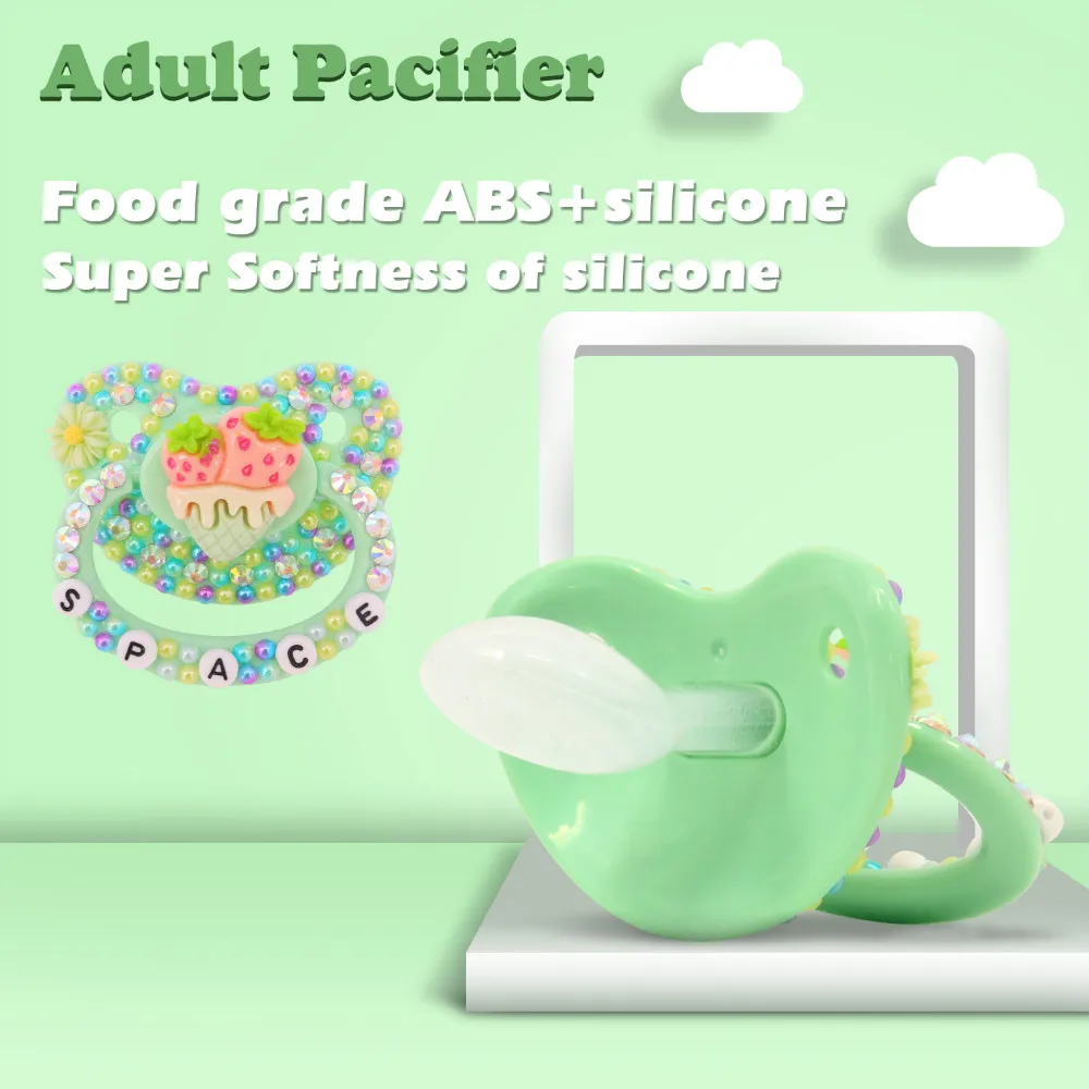 ABDL Adult Baby Size Pacifier 100% Handmake Silicone DDLG Cute Patterns Daddy Dummy Dom Little Space | Мать и ребенок
