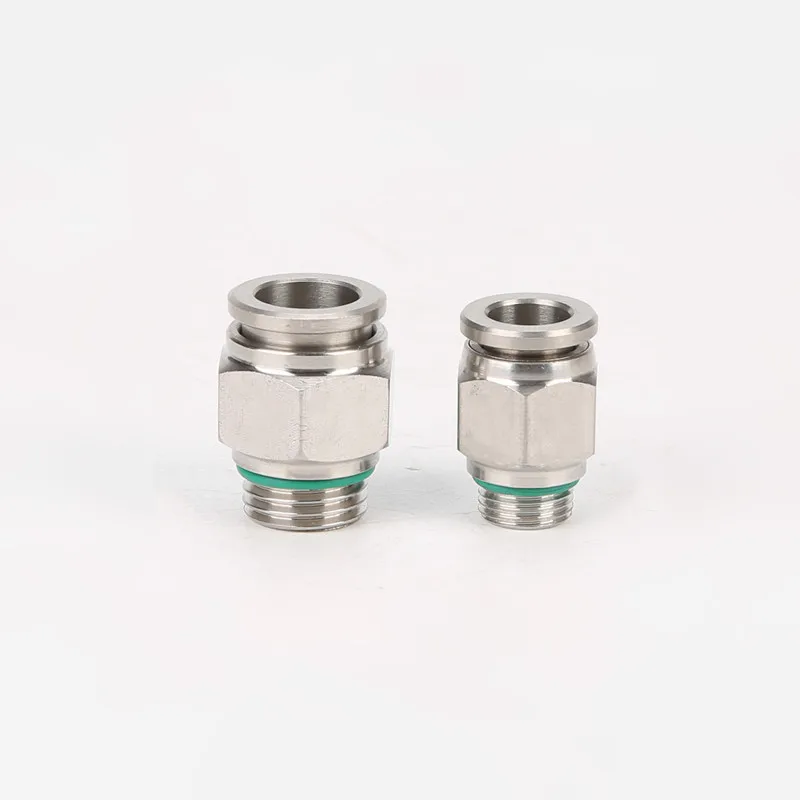 

1/8" 1/4" 3/8" 1/2" BSP Male 304 Stainless Steel Air Pneumatic Fitting Quick Connector Tube OD 4mm 6mm 8mm 10mm 12mm 14mm 16mm