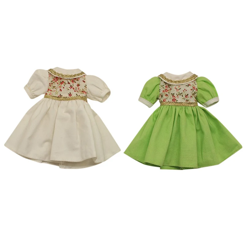 Одежда для кукол Blythe 1/6 в белом платье зеленом аниме | Игрушки и хобби