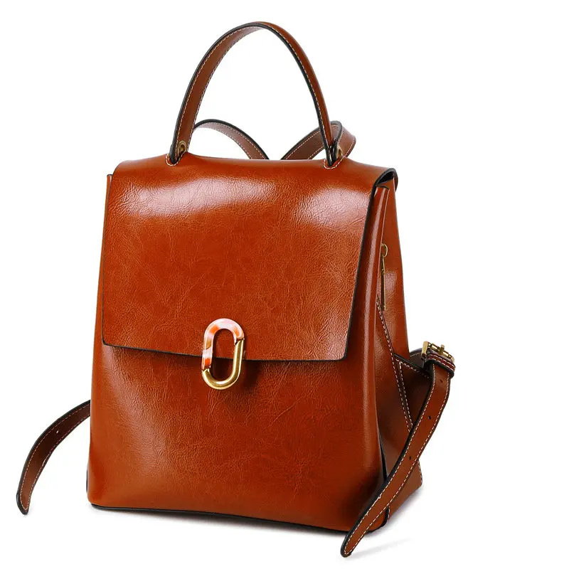 

Big Capacity Women Real Cowhide Backpack Multi-Function Backpack Ladies Shoulder Crossbody Bag Soft Leather Female Mini Bolsa