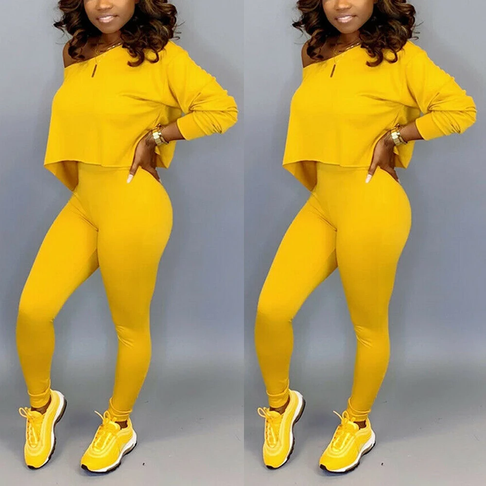 2 шт./компл. Новый Для женщин спортивные Фитнес комбинезон спортивная Длинный