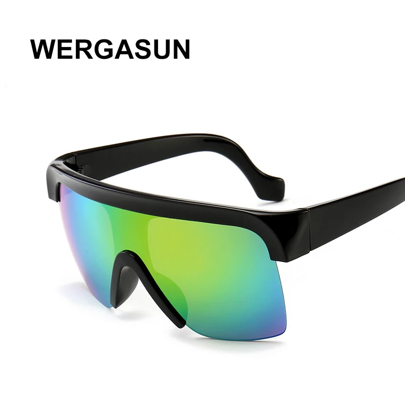 WERGASUN новые крупные сонечные очки Для женщин трендовые Одна деталь