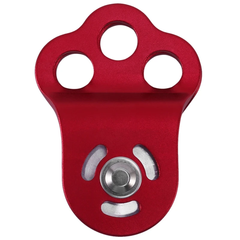 

Outdoor Rock Tree Climbing Mountaineering Crossing Transportation Three Hole Single Pulley Bearing Equipment