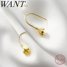 Женские романтичные серьги подвески WANTME длинные висячие из
