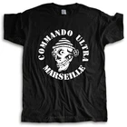 Футболка мужская с круглым вырезом, модная тенниска из хлопка, одежда для фанатов командировок ULTRA 84, Марсель, большие размеры