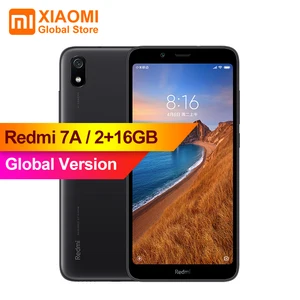 Глобальная версия смартфона Xiaomi Redmi 7A Red MI 7 A, 2 ГБ + 16 ГБ, Snapdargon 439 восемь ядер, 4000 мАч, AI, распознавание лица, 5,45 дюйма, камера 13 МП